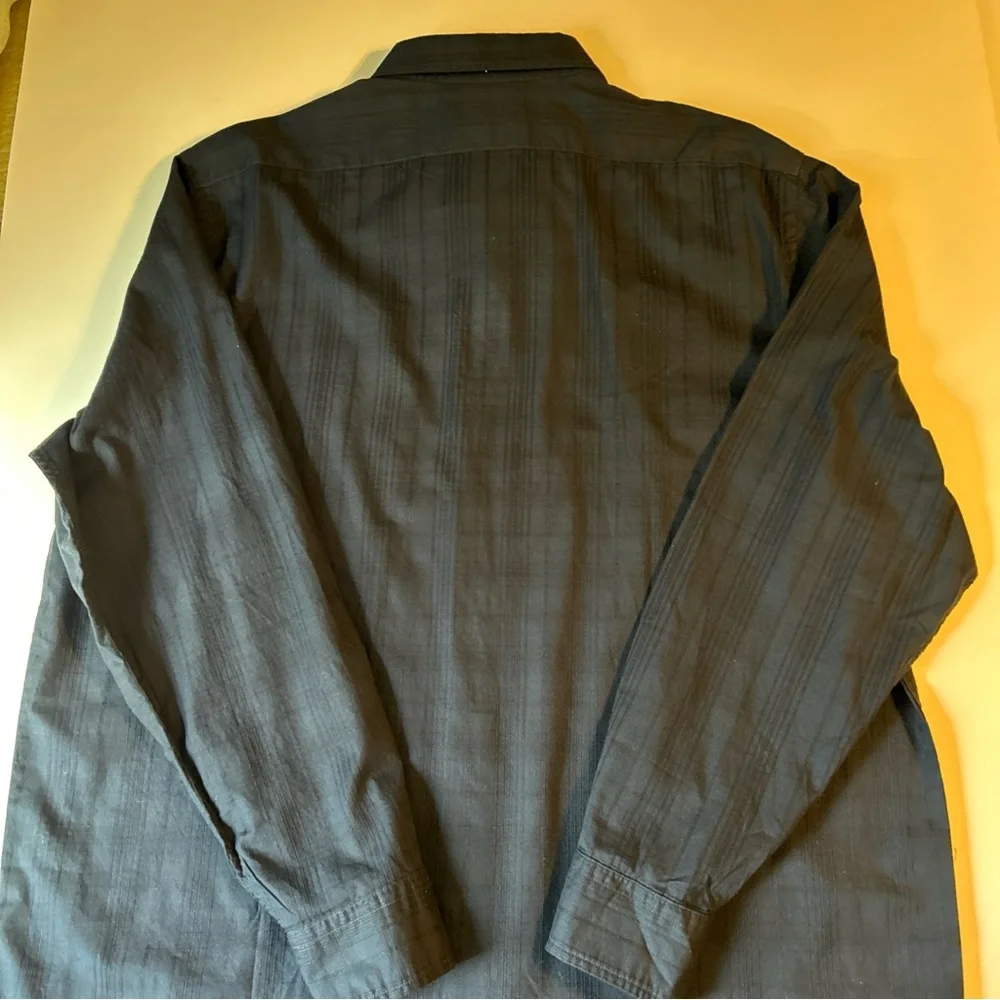 Banana Republic‎ Shirt Mens XL Blue Check Slim Untucked Fit Lightweight Cotton